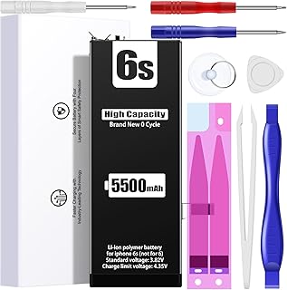 EMNT (5500mAh) Battery for iPhone 6s (2023 New Version),(Model: A1633 A1688 A1700) Replacement Battery with High Capacity for iPhone 6s with Full Remove Repair Tool Kit.lk