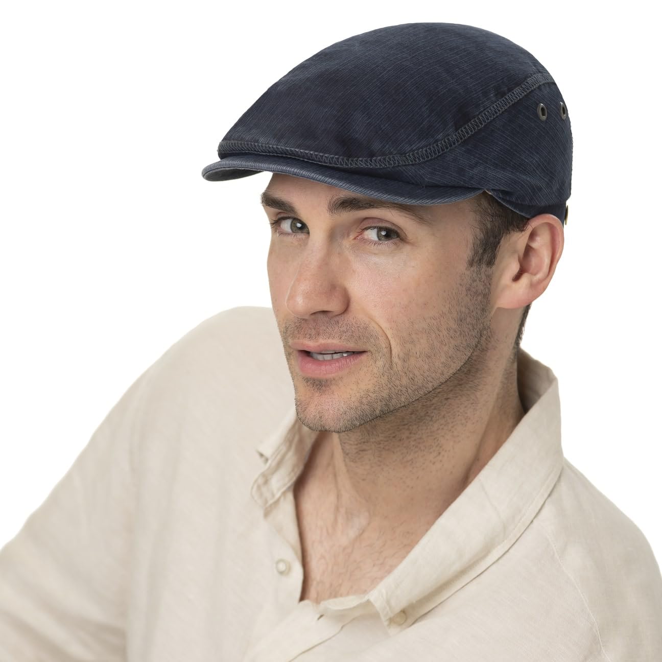 Mayser Franky Sun Protect Flatcap Schirmmütze 100% Baumwolle UV-Schutz Herren Sommer Made in EU