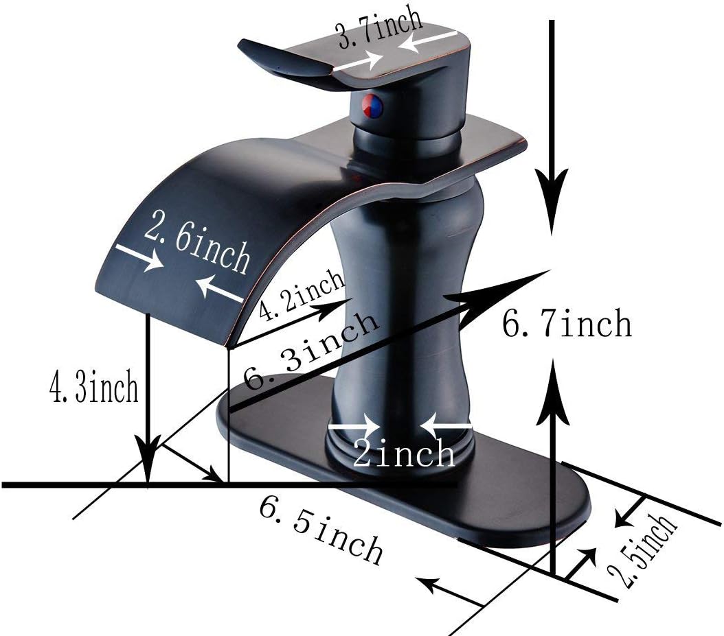 70% оƒƒ Dіѕсоunt Homevacious Waterfall Bathroom Faucet Oil Rubbed Bronze Sink Bath Lavatory Vanity Faucets Single Handle One Hole Extra Large Long Spout Basin Mixer Tap Commercial Lead-Free Exсluѕіvе Dіѕсоunt 70% Prісе Homevacious Waterfall Bathroom Faucet Oil Rubbed Bronze Sink Bath Lavatory Vanity Faucets Single Handle One Hole Extra Large Long Spout Basin Mixer Tap Commercial Lead-Free