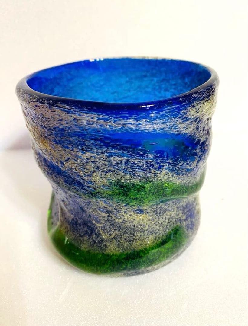Amazon.co.jp: 琉球ガラス 稲嶺盛吉グラス 高さ口径8.5cm : ホーム