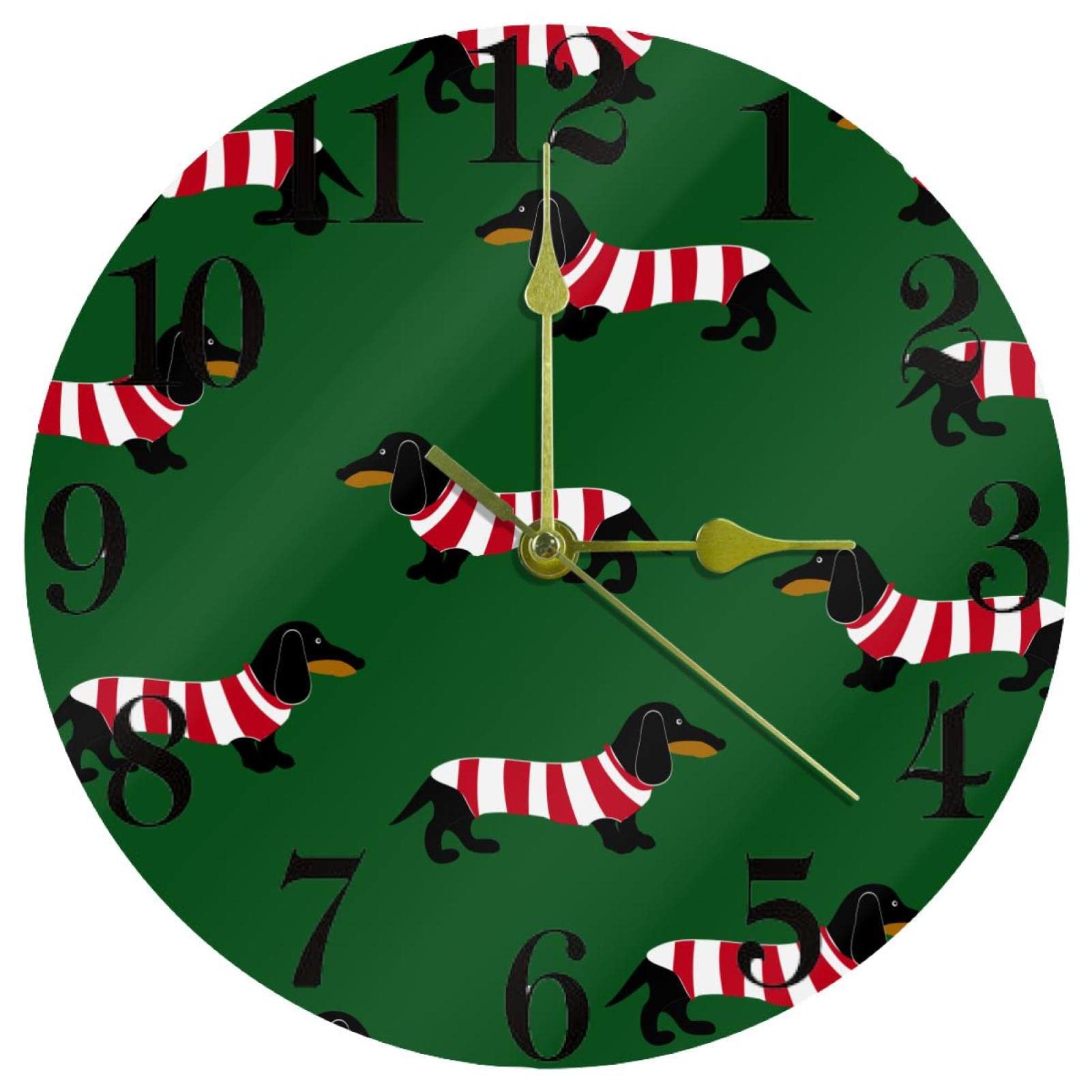 Horloge murale teckel silencieuse pour créer un salon chaleureux et apaisant