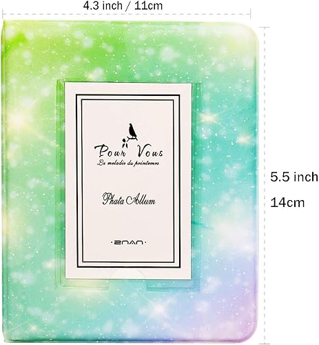 Miniatura 2 de BigTrend - Álbum de películas de papel fotográfico de 2 x 3 pulgadas para cámara Fujifilm Instax Mini, Polaroid Snap, Z2300, cámaras instantáneas