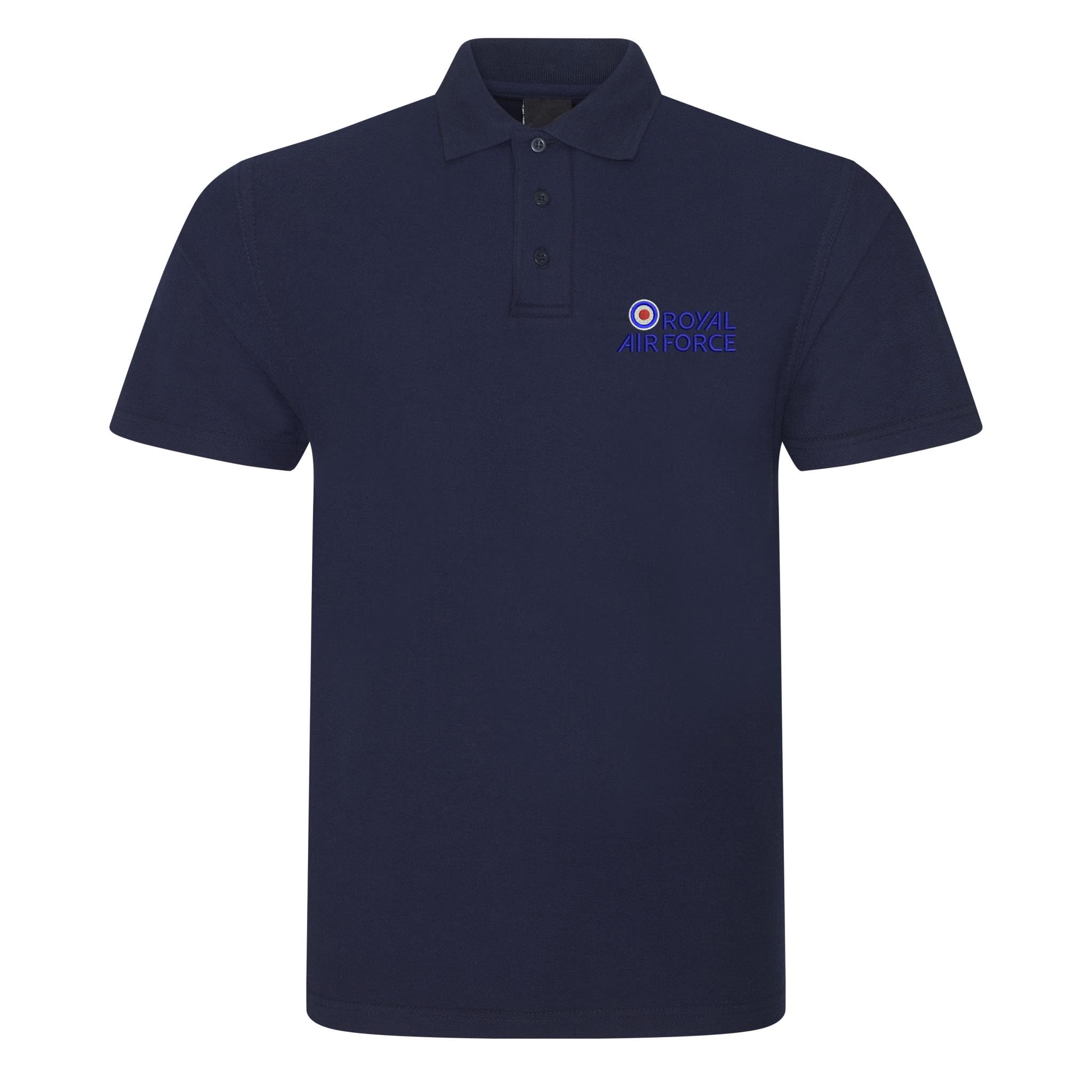 The Military Store Men's Navy Royal Air Force Embroidered Polo Shirt, 3X Large