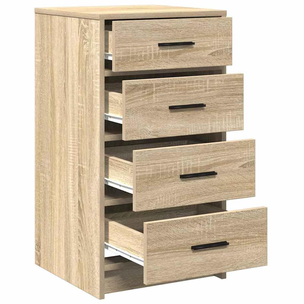 Buffet en chêne Sonoma 40 x 41 x 75 cm avec tiroirs de rangement