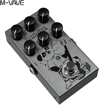 Mini EFX Compact Guitar Multi-Effects Pedal with 9 Drive Tones (Boost/Overdrive/Distortion), 3-Band EQ & True Bypass – Portable Tone Shaper for Electric Guitars