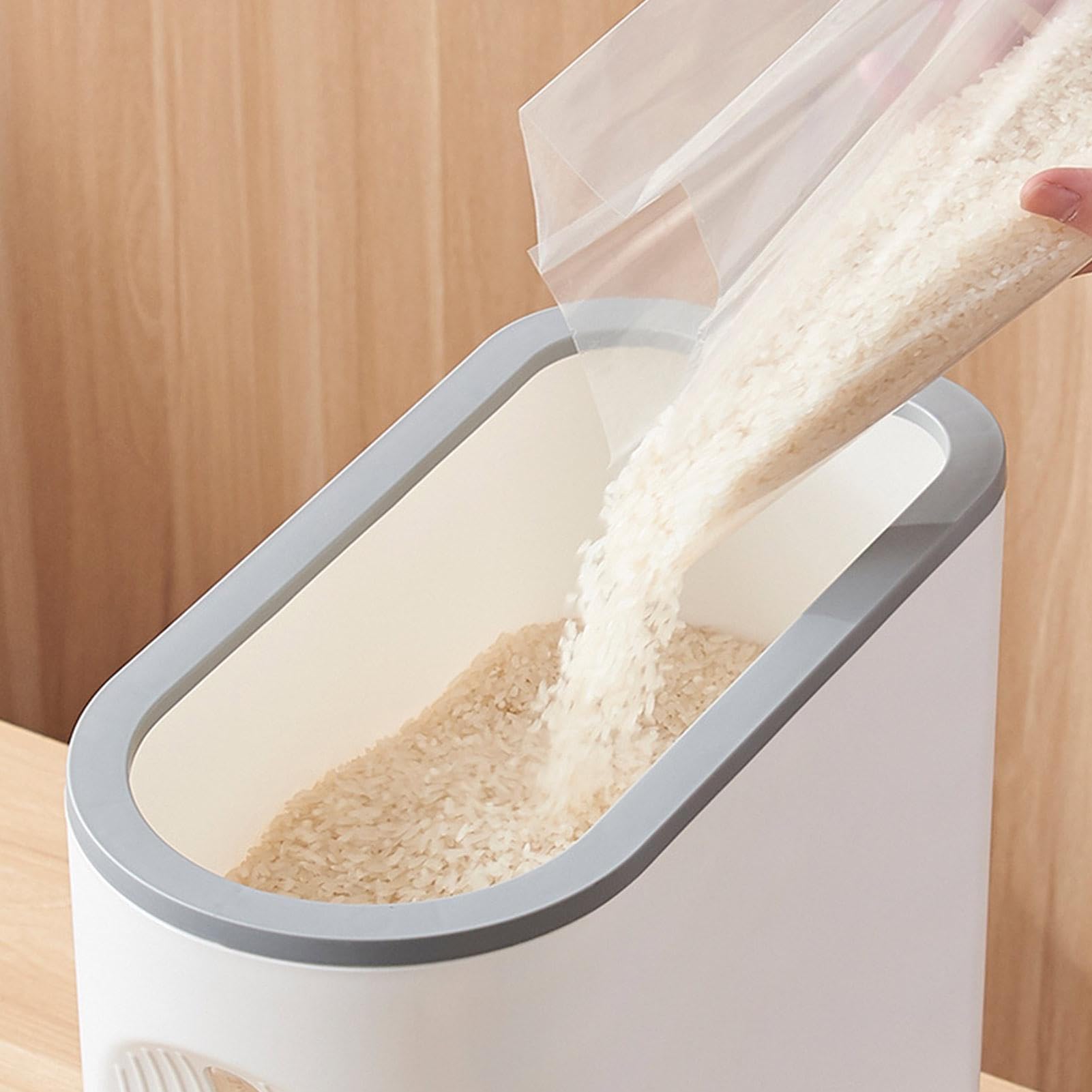 Contenitore dispenser di riso – Contenitori di farina di grano di cereali