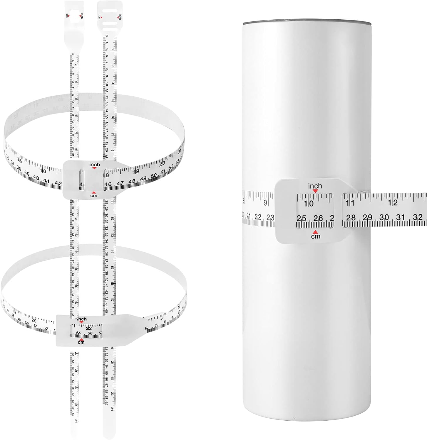 2 Pcs Sublimation Blanks Tumblers Width Measure,Sublimation