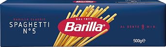 Barilla バリラ Spaghetti No. 5 500g x 6-piece set