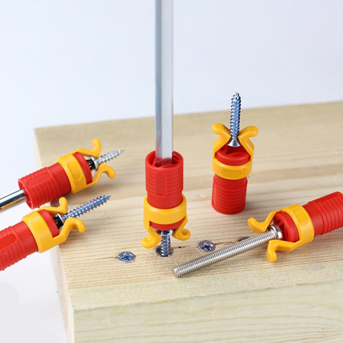 Woodworking Screw Clamps Screw Holder Clamp Fixing Tool for Woodworking 5pcs for Precision