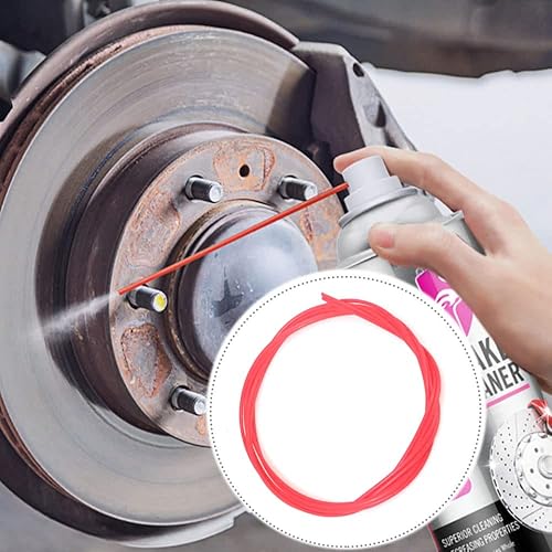 Miniatura 5 de Pajitas de repuesto para latas de aerosol, popote de extensión de lata de aerosol, popotes de extensión de plástico rojo, 50 pulgadas (5 unidades)