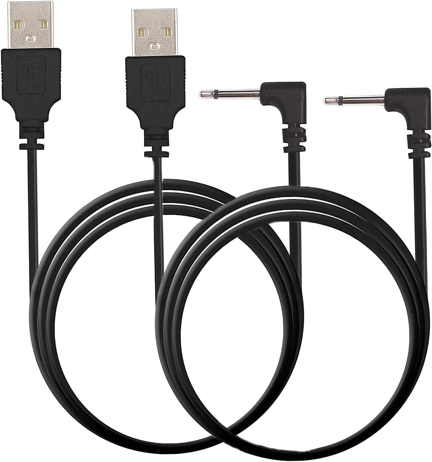 Charging Cable for Lush 2 3 Hush and Edge - USB Charger Cord Black (2-Pack)