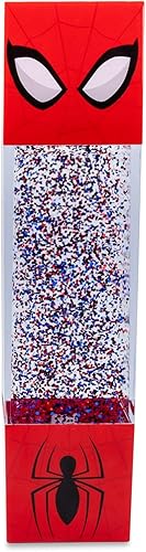 Marvel Spider-Man - Lámpara de movimiento con purpurina alimentada por USB, lámpara de mesa de noche para dormitorio, escritorio, sala de estar,