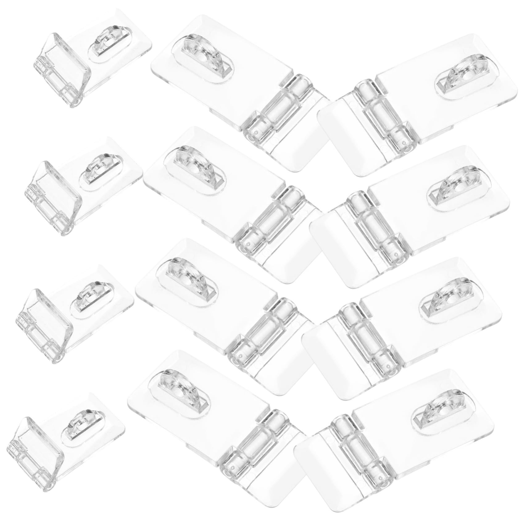 24 Sets Transparent Lock Hasp Buckles Padlock Latch Boxes Buckle Locks Acrylic Lock Acrylic Hasps Hasp Latches Clear Latches Hasp Hinge Latches Lock