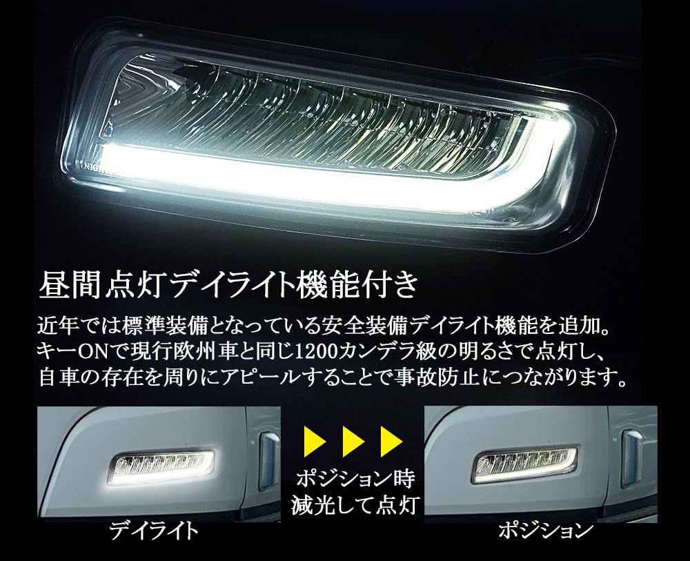 Amazon.co.jp: 【保安基準適合・車検対応Eマーク取得済み】ナイト