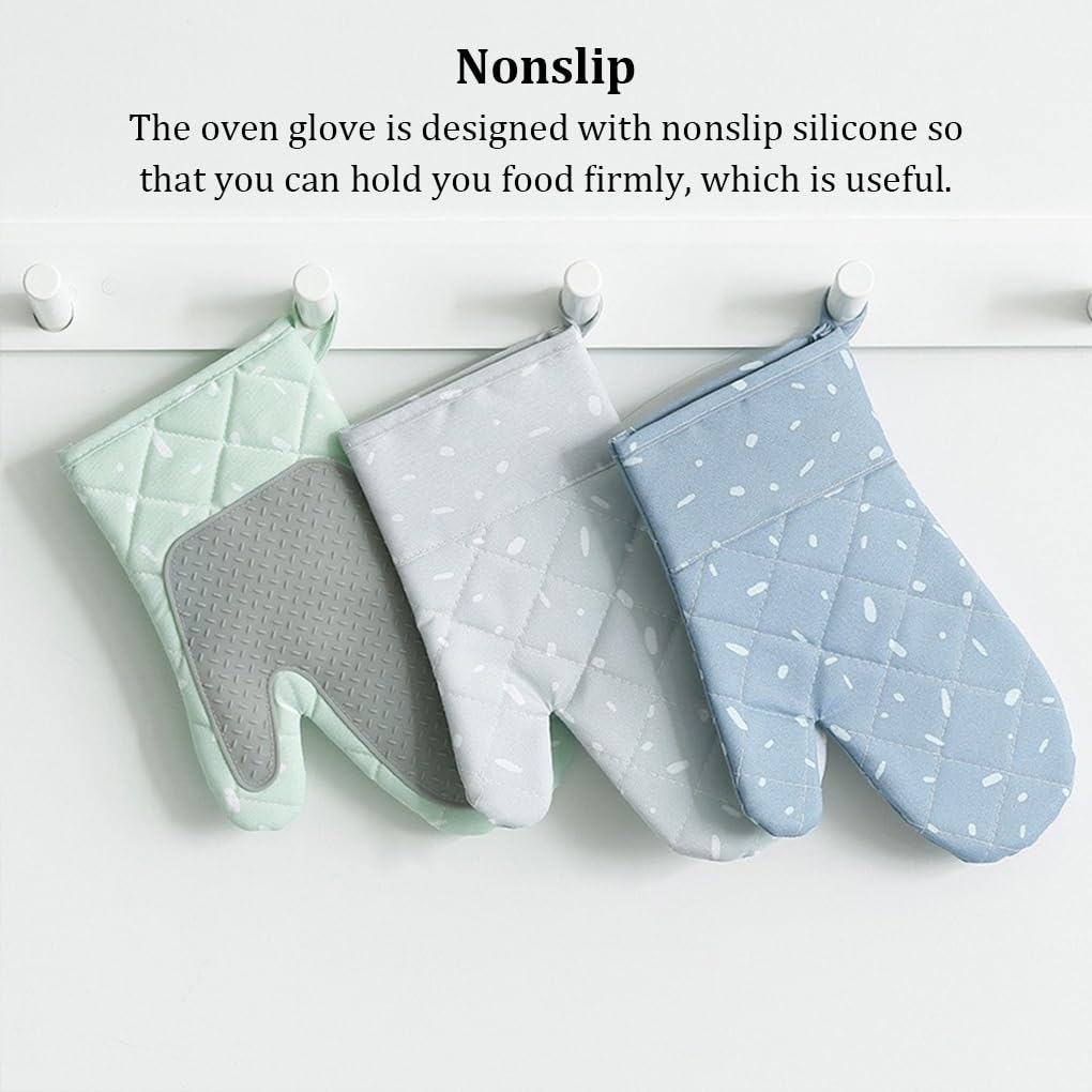 Lot de 10 gants de four à micro-ondes portables multicolores résistants à la chaleur Gants de cuisine pour la cuisine Bleu