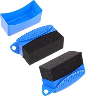 BESPORTBLE 2 Peças Escova De Pneu Coberta Aplicador De Roda Limpador De Roda De Polimento De Carro Escova De Limpeza Esponja De Espuma Esponjas De Beleza Escova De Polimento De Pneu De Carro