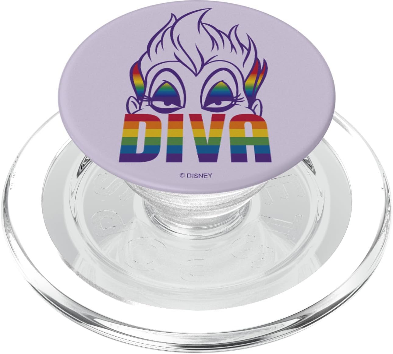 Disney Villains Ursula Diva Rainbow Logo PopSockets PopWallet for MagSafe