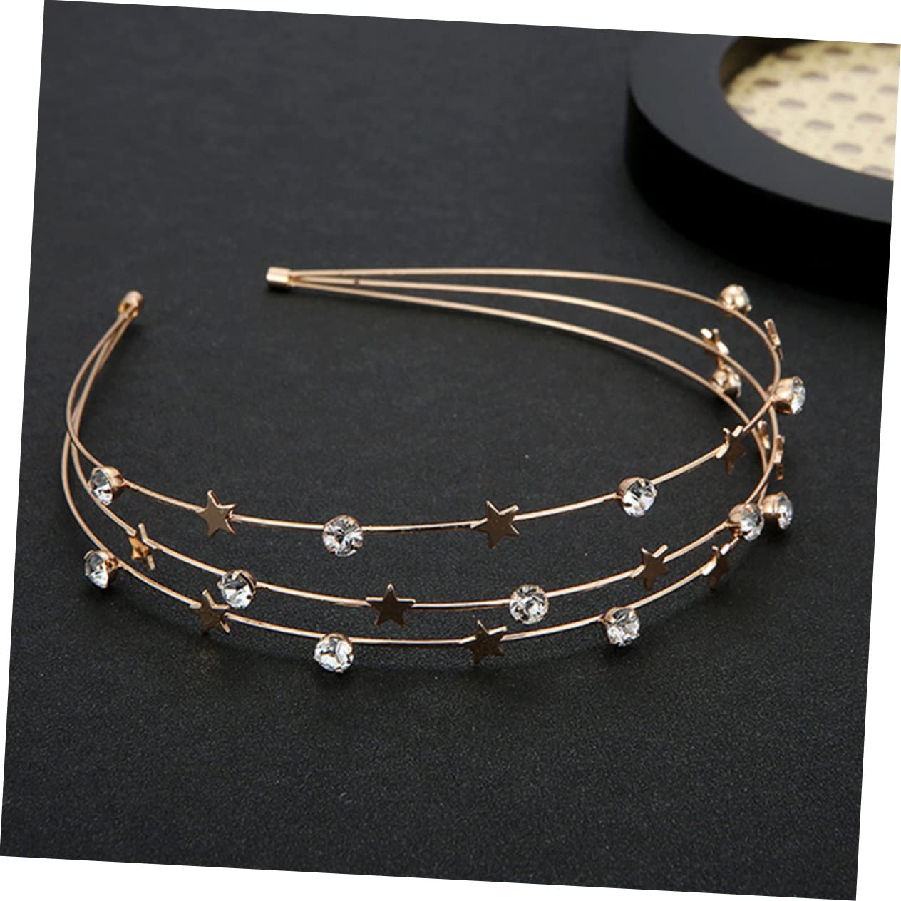 Didiseaon 8 Pz fascia stella fascia glitterata fasce per le donne lunare hair charms hair jewelry arredamento cerchietti bambina fasce per in copricapo di strass