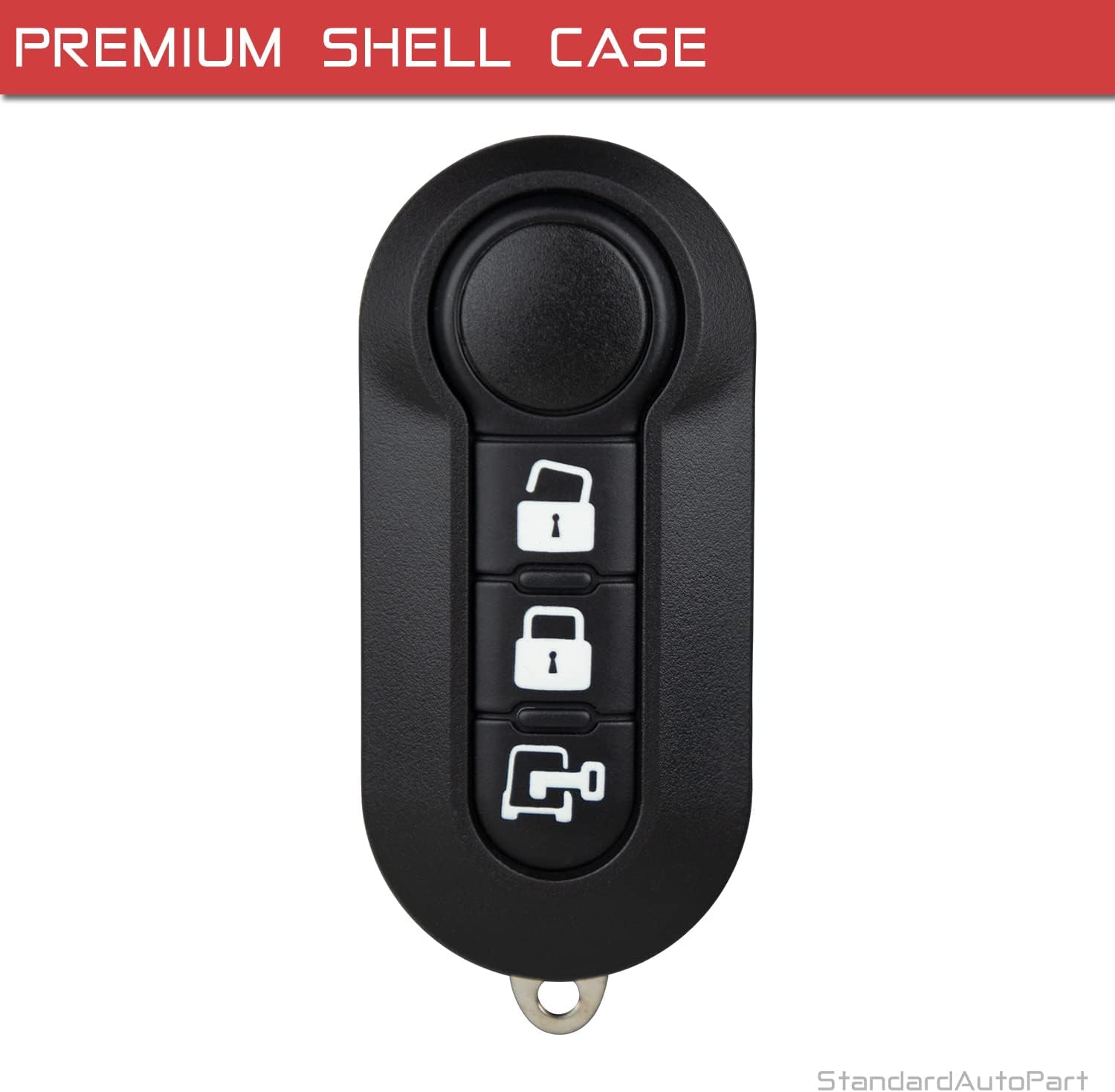 StandardAutoPart Keyless Entry Remote Control Key Case Cover Shell Repair for Ram Promaster (3 Button Promaster)