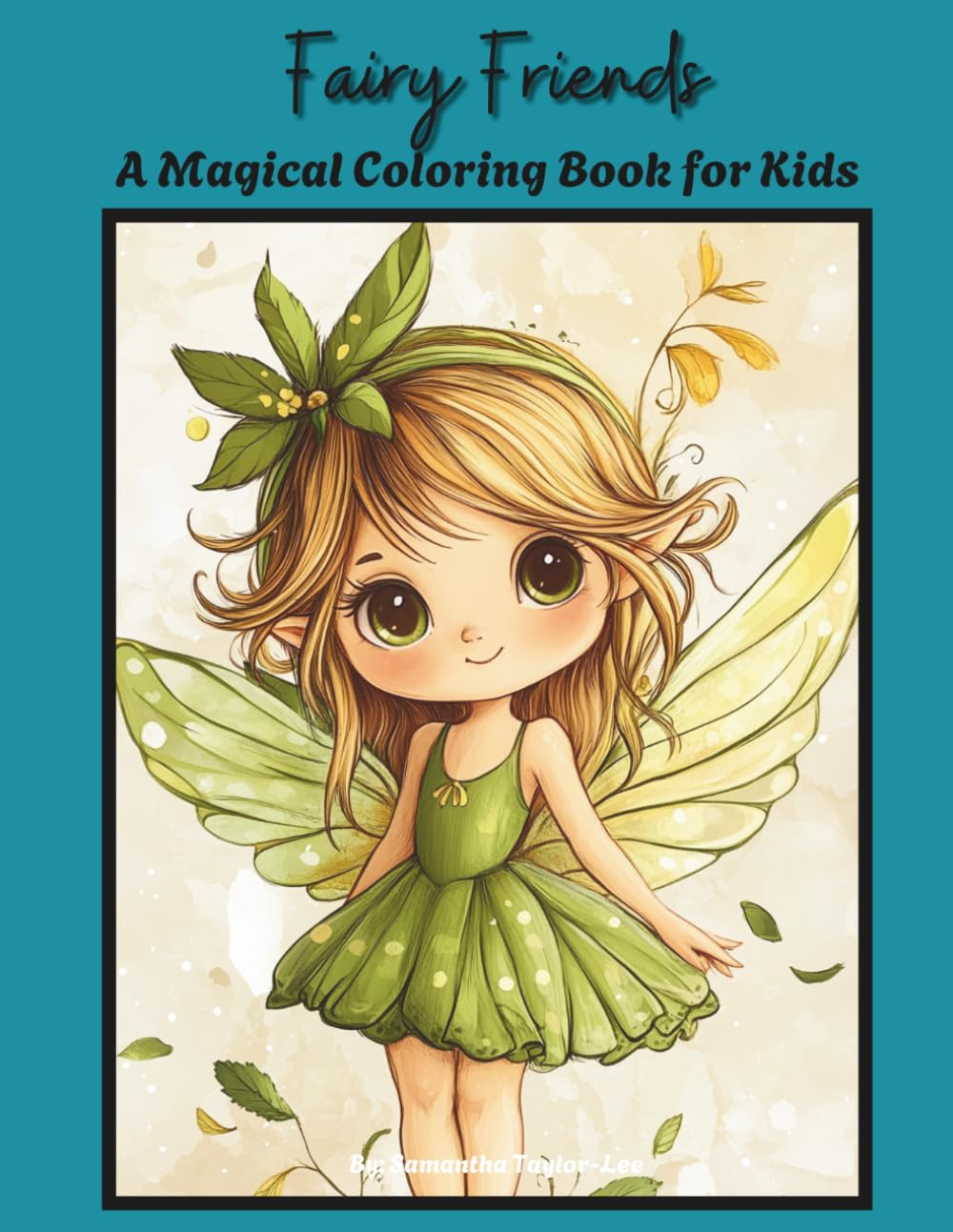 Fairy Friends: A Magical Coloring Book for Kids: Cute and Easy Fairy Coloring Pages with Flowers, Wings, and Enchanted Scenes for Ages 4–8