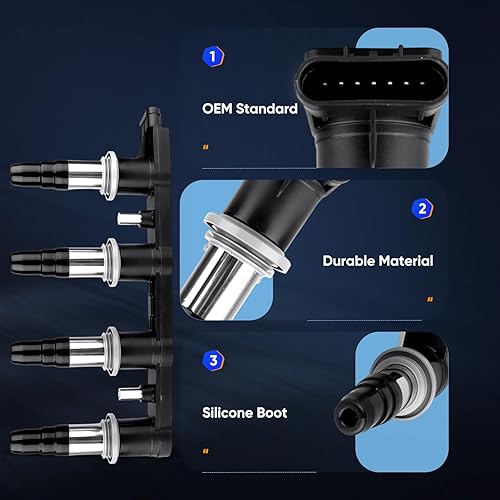 Vista 999 de ECCPP Bobinas de encendido portátiles de repuesto para automóvil compatibles con Infiniti I30/para Nissan Maxima 3.0L V6 2000-2001 Reemplazo