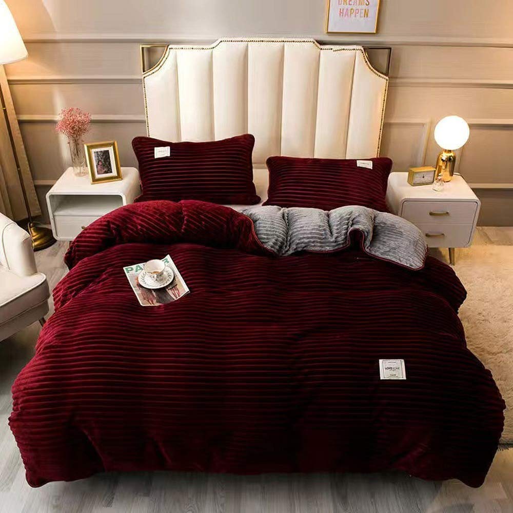 Housse de couette en velours de prestige épais et lourd 150x200 cm AB15