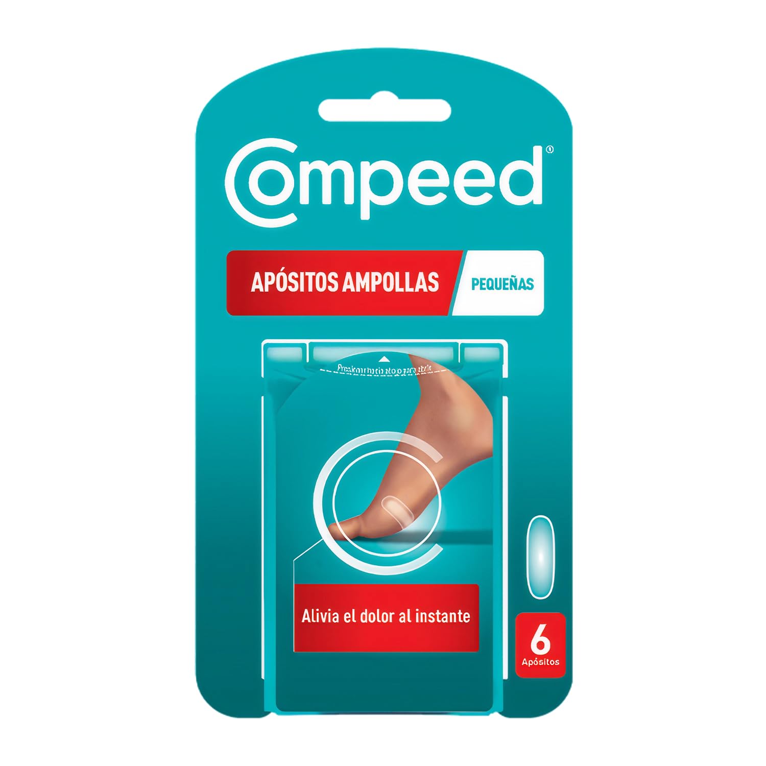 COMPEED Ampollas Pequeñas, Apósitos Hidrocoloides Contra Rozaduras, Pack 6 uds.