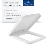 Villeroy & Boch Architectura abattant WC, SoftClose, carré – Blanc Alpin - 1