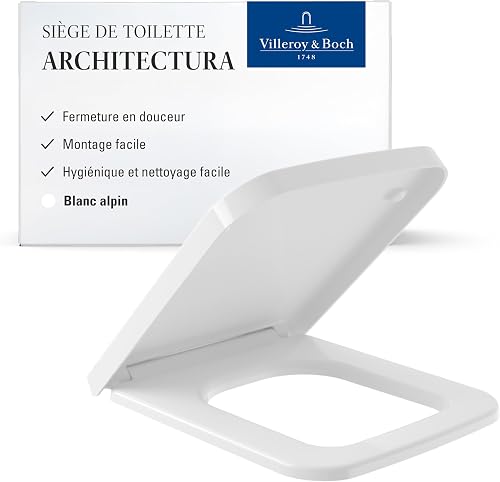 Villeroy & Boch Architectura abattant WC, SoftClose, carr…