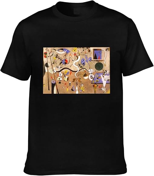 Amazon | [Fasedate] 写真 ジョアン ミロ (7) 通気性 柔らかい 半袖  