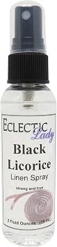 Black Licorice Linen Spray, 2 oz, For Bed, Fabric & Pillow