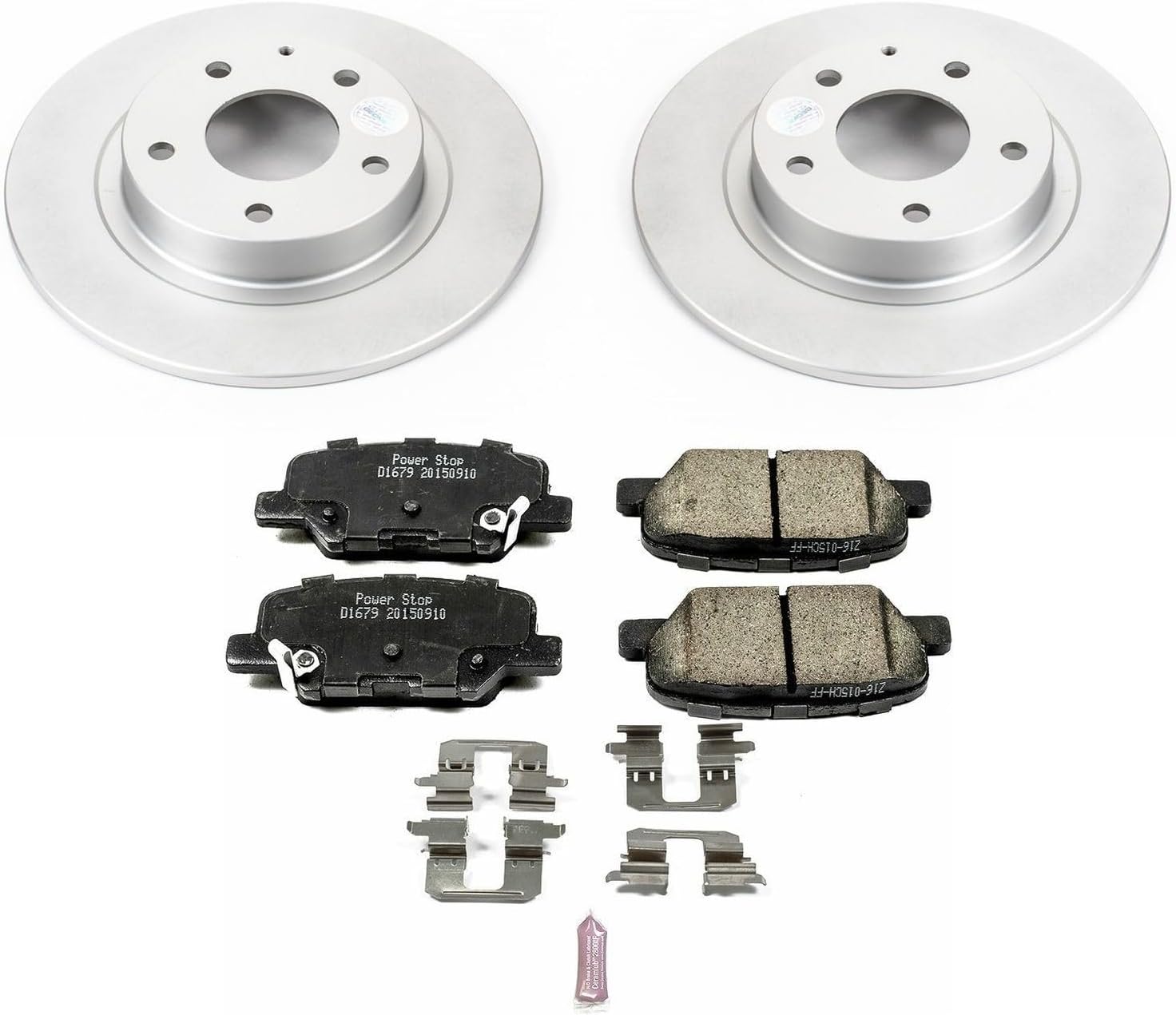 Power Stop CRK6969 Rear Z17 Evolution Geomet Coated Brake Kit For Mazda 6 2014-2015 [Model Specific]