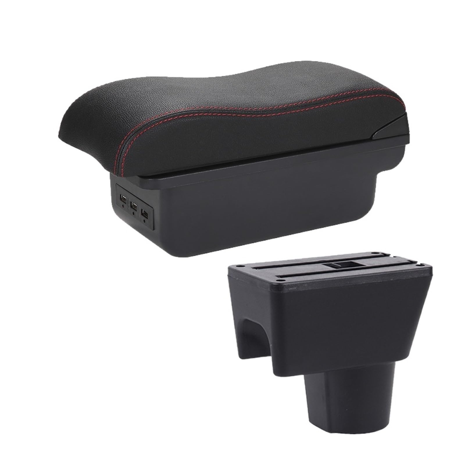 Baiqimv For Renault For Dacia For Duster For Oroch 2012-2018 Car Armrest Box Storage Box Parts Car Accessories(B1 3USB)