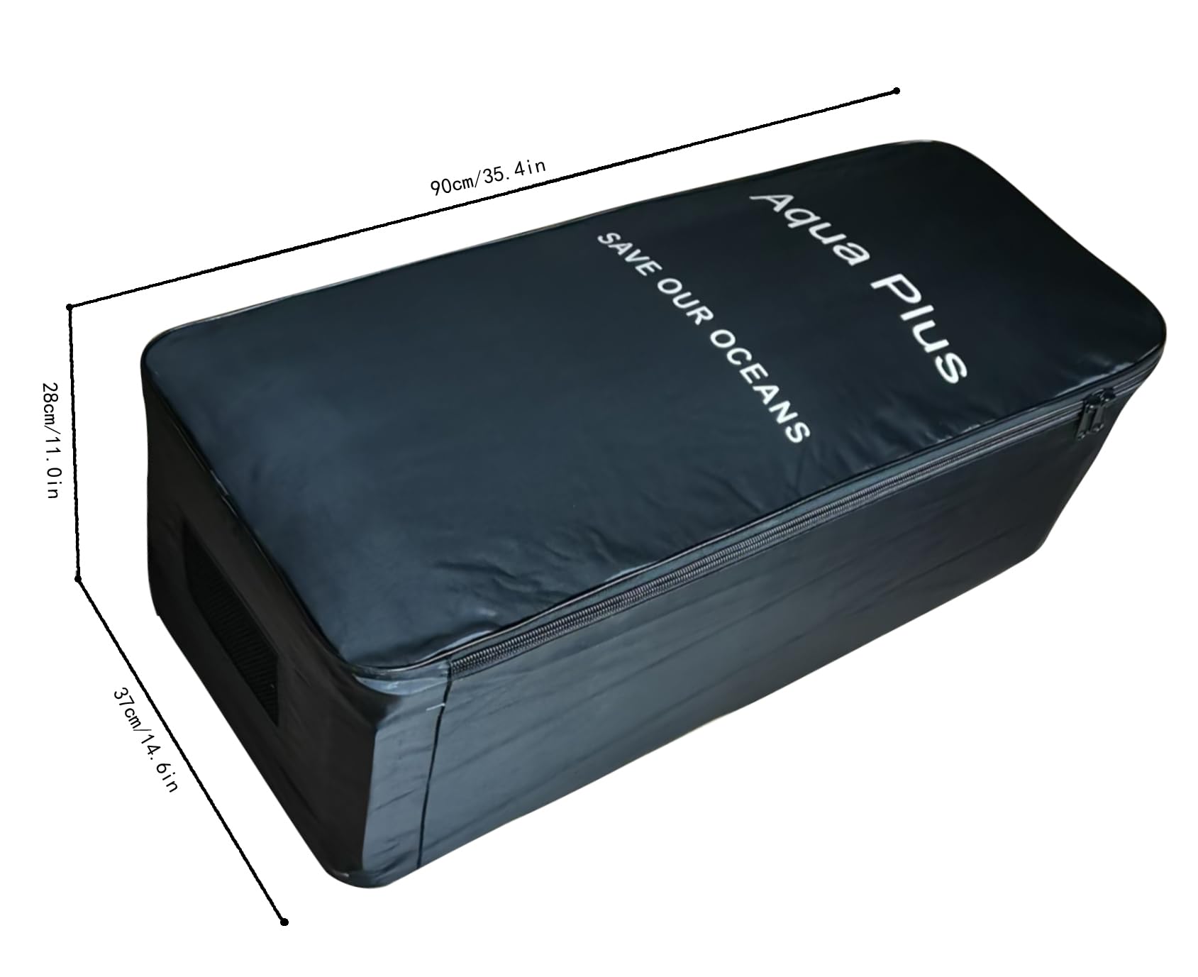 Aqua Plus Zaino impermeabile gonfiabile, 89 x 35,6 x 28 cm, leggero, con cinghie imbottite per tavola da surf, kayak e attrezzatura