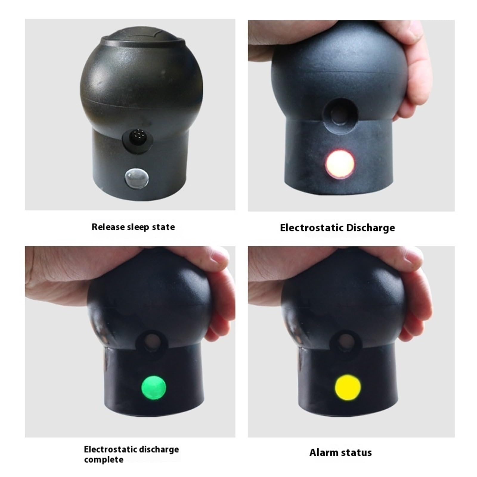 Eliminatore di scariche elettrostatiche for il corpo umano, scaricatore di scariche elettrostatiche antideflagrante industriale, testa a sfera con allarme vocale
