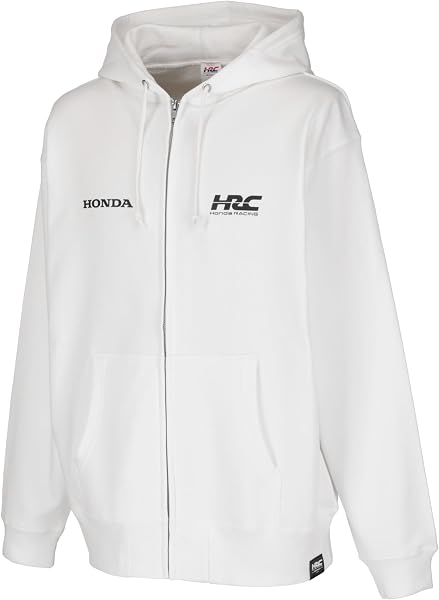 HRC (ホンダ・レーシング) 公式 パーカー フロントジップ HONDA HRC ロゴプリント - 5
