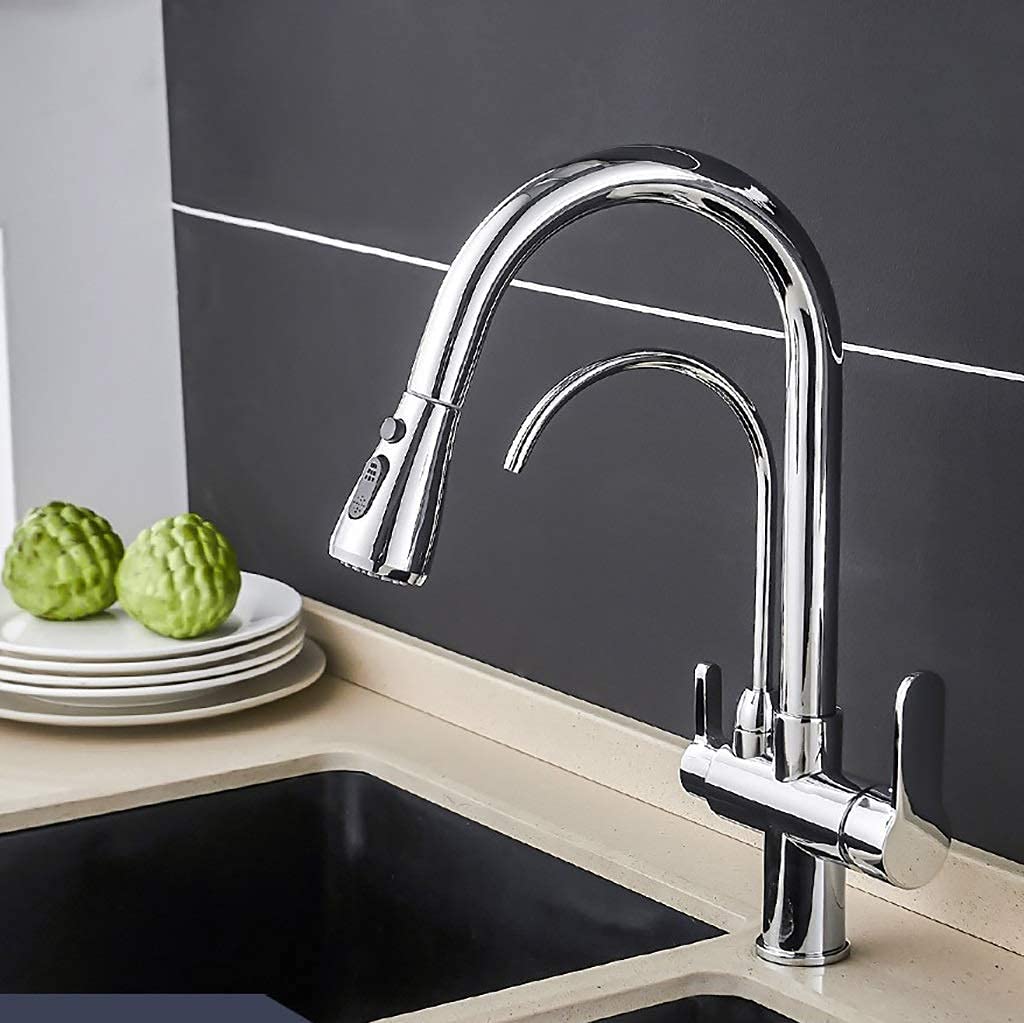 Mitigeur cuisine 3 voies Sinkxer avec filtre à eau intégré pour un confort au quotidien