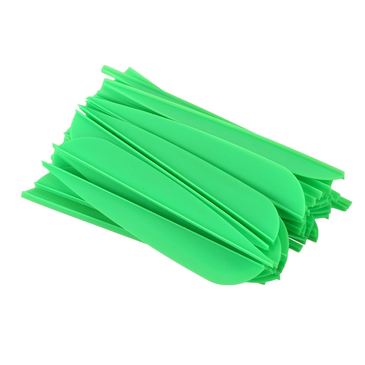 pizarra Arrows Vanes 4 Inch Plastic Fletching for DIY Archery Arrows 50 Pack(Green)
