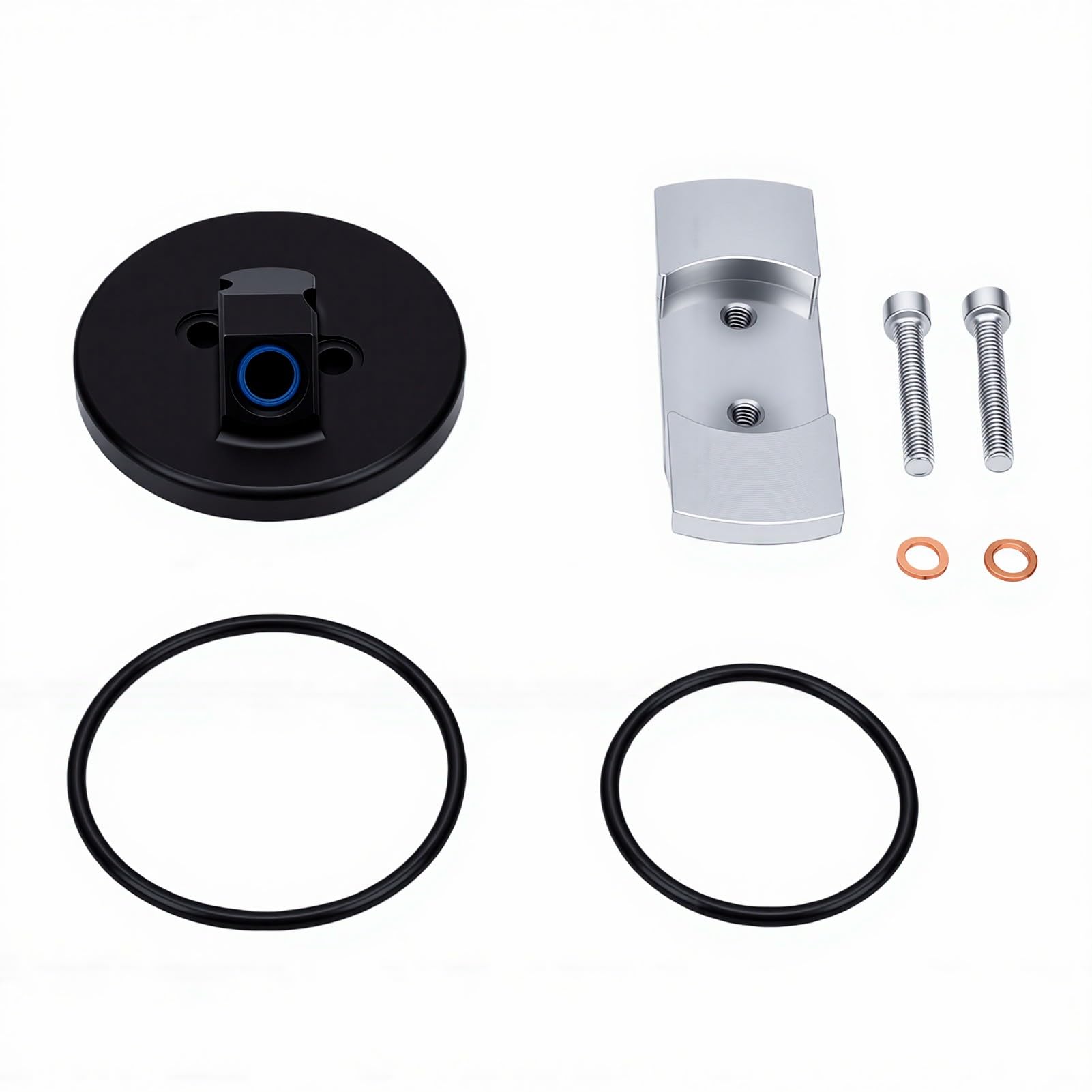Cryfokt Kit di Riparazione Adattatore Astina di Livello, Kit di Riparazione Adattatore Astina di Livello Olio Motore Ad Alta compatibilità, di di per Auto con Anelli per 7.3L 1994-2003 Van E250 E350