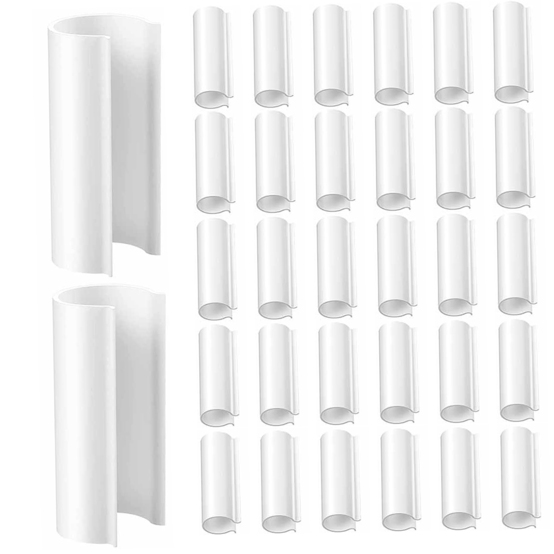 Clips de jardín de 3/4 para tuberías PVC y mallas de invernadero
