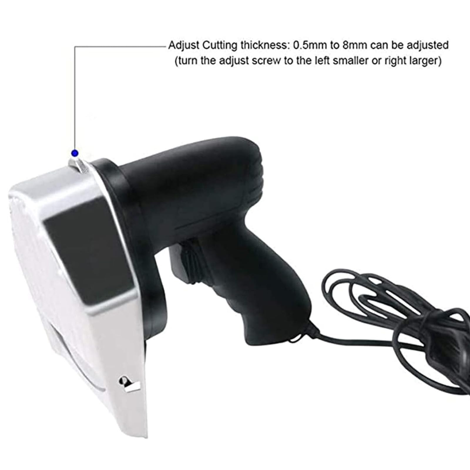Cuchillo Eléctrico for Kebab, Cuchillo Kebab Eléctrico Acero Inoxidable Dedicado Mano Kebab Cutter Cuchillo de Trinchar Eléctrico Máquina de Cortar Barbacoa Espesor Ajustable