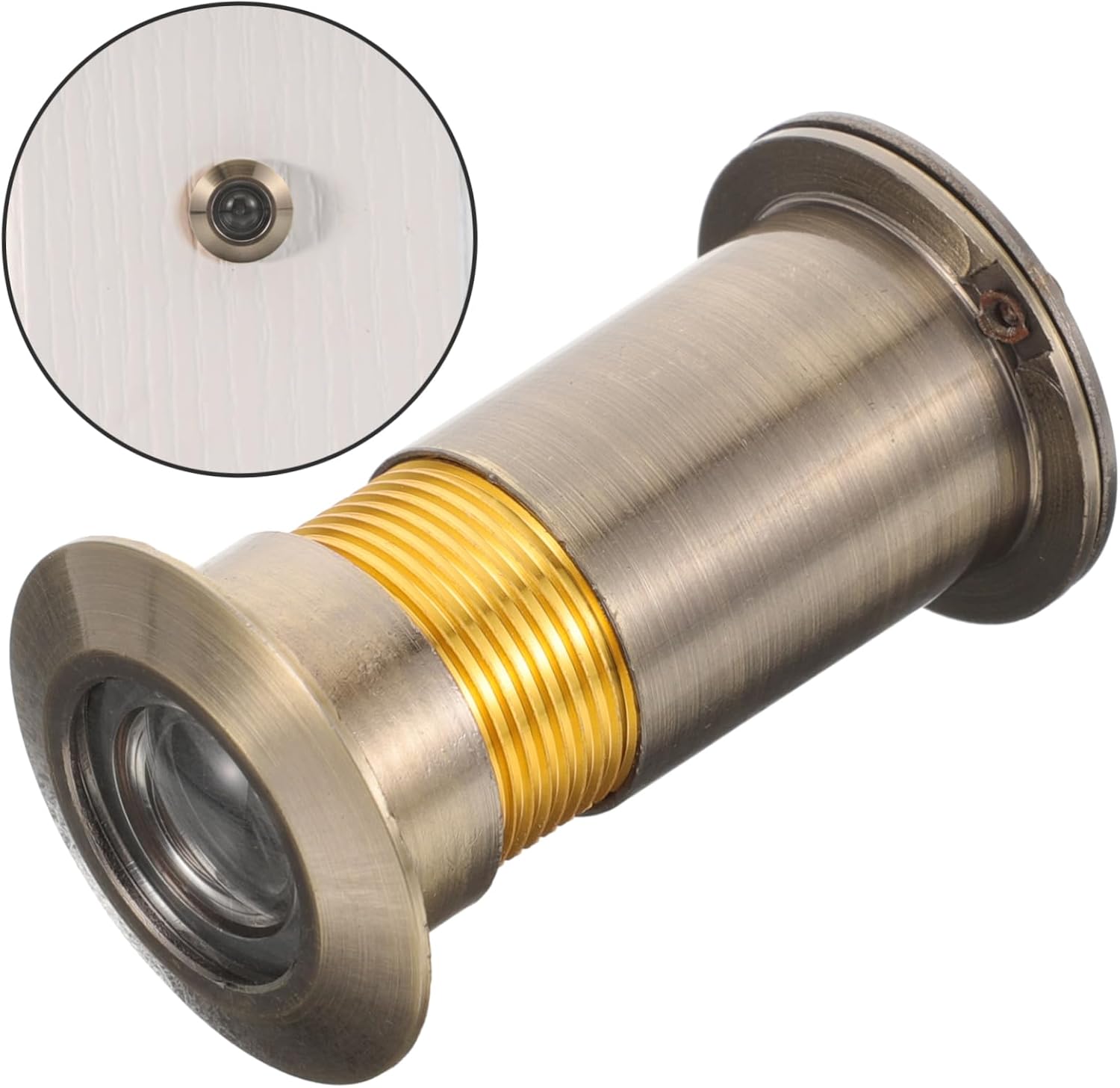 Door Viewer Adjustable Lens High-Definition Peephole for Enhanced Security and Privacy Easy Installation Door Thicknesses Wide Angle View