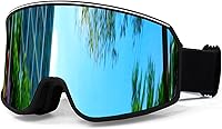 Vista 13 de SPOSUNE Gafas de esquí sobre gafas con doble lente Gafas de nieve antivaho anti-UV para hombres, mujeres, jóvenes, esquí, motos de nieve