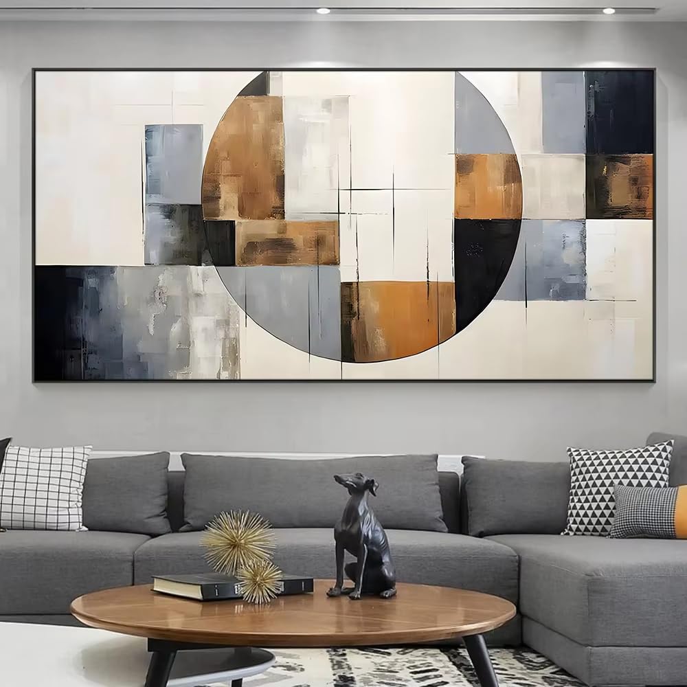 DFZEWKI Abstract Geometric Art Canvas Painting Wall Art Canvas Posters Prints Painting Home Decor Items(75x150cm(30x59in)/No frame)