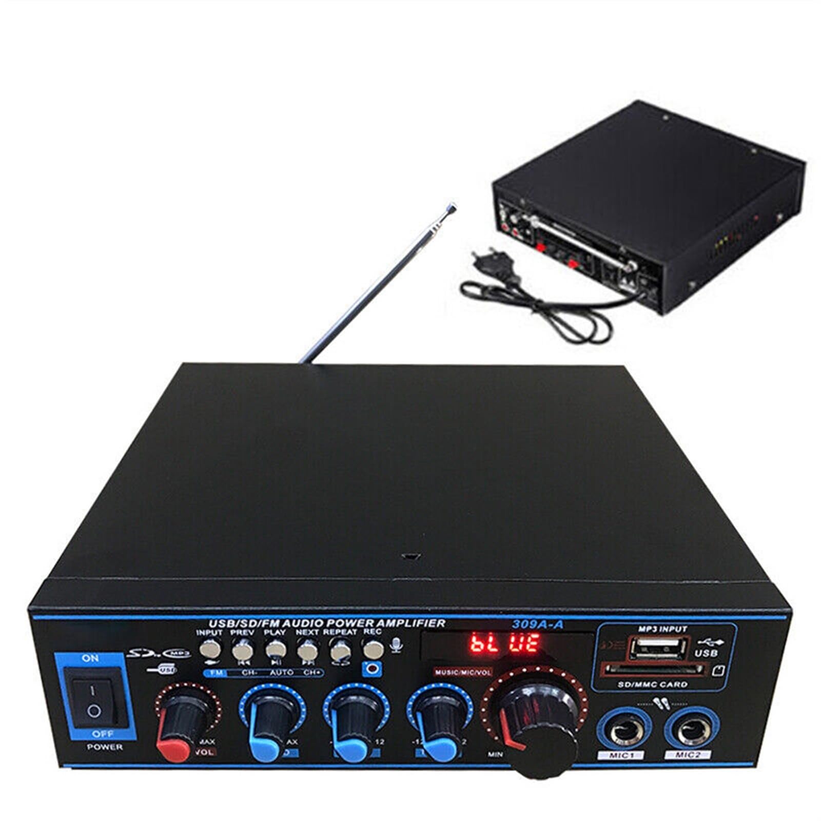 Amazon.co.jp: オーディオアンプ カーアンプ BT-309A 800 ワットホーム 