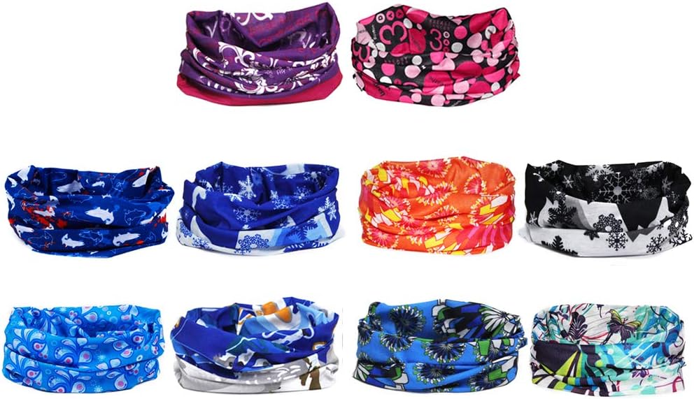 Ussuperstar Outdoor Wide Wicking Headband Seamless Headwear Bandana Scarf 6-10