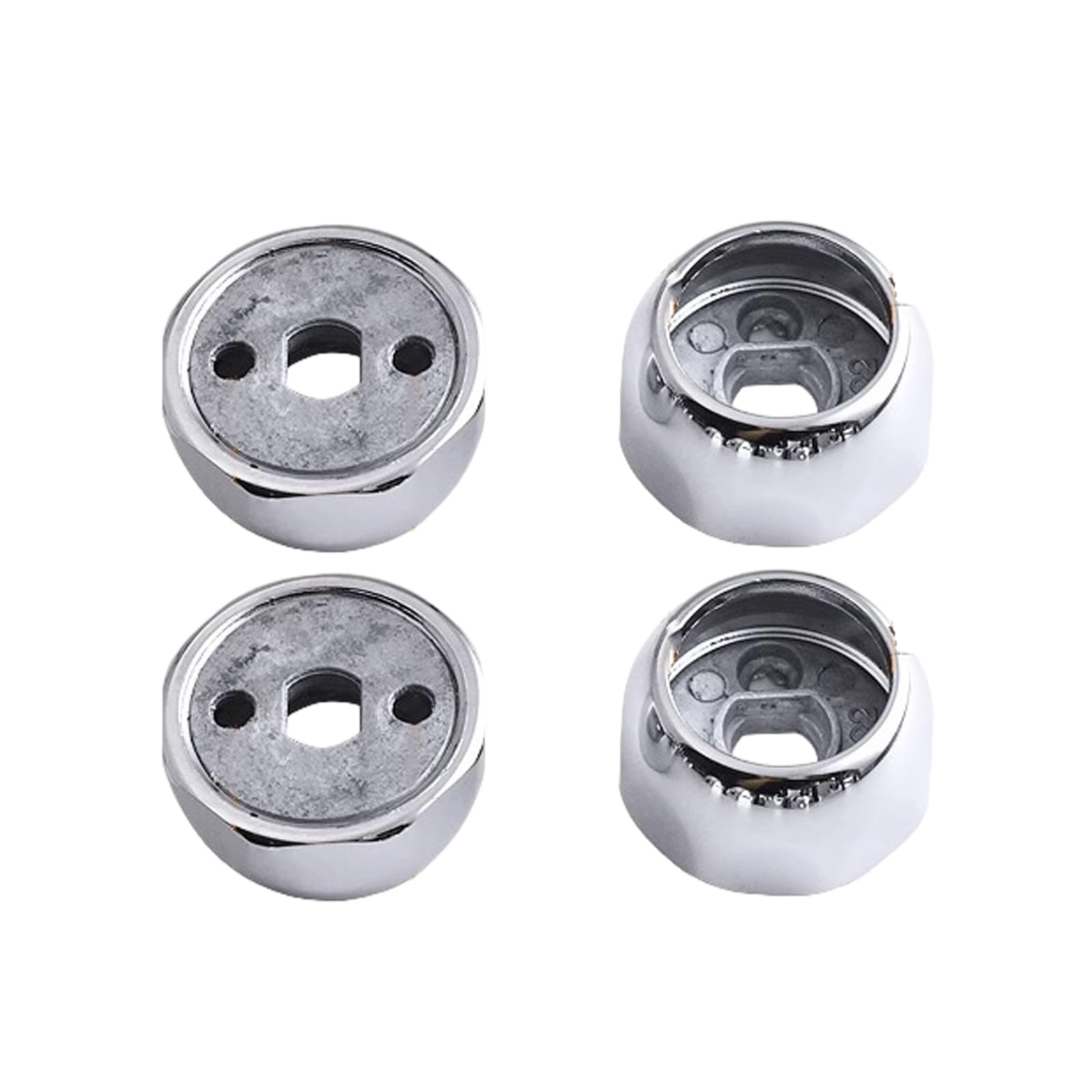 Newft 22 Ball Flange Steel Wardrobe Flange Brackets Rusts Resistant Flange Joints Simple Installation For Stable & Elegant Closet Connection Steel Wardrobe