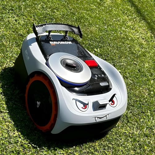 IKSAMY Tondeuses Robot Décoration Sets, Tuning Worx - Autocollants pour Tondeuse Robot | Spoiler de Tondeuse robotisée | Aileron arrière pour Worx M+,...