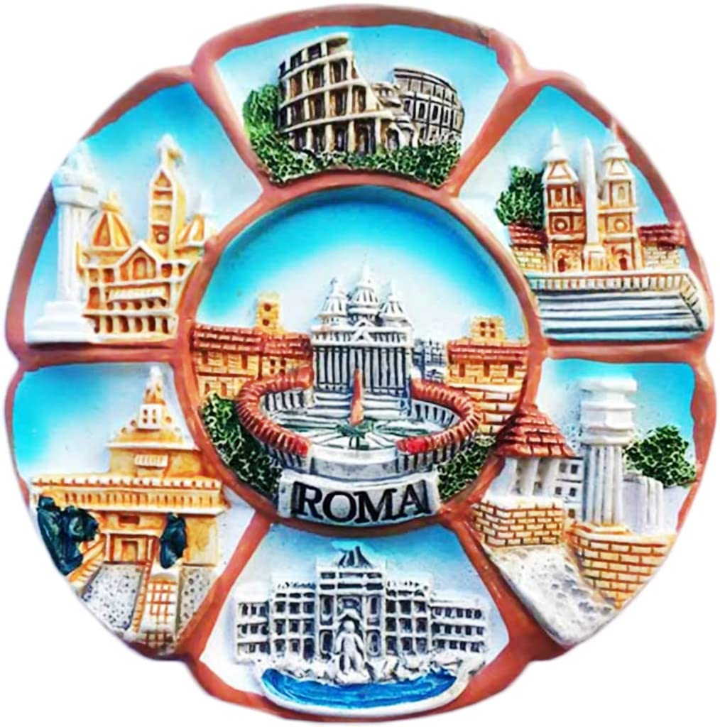 Altko Rome Roma Italy Roma Italy Magnet Fridge Refrigerator Magnet Decoration Sticker Souvenir Resin Crafts Kitchen Whiteboard