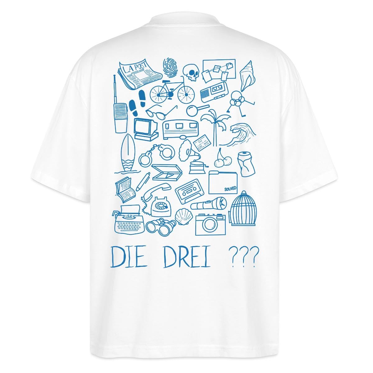 Die DREI Fragezeichen Vierte Detektivin Ermittler Oversize Unisex T-Shirt
